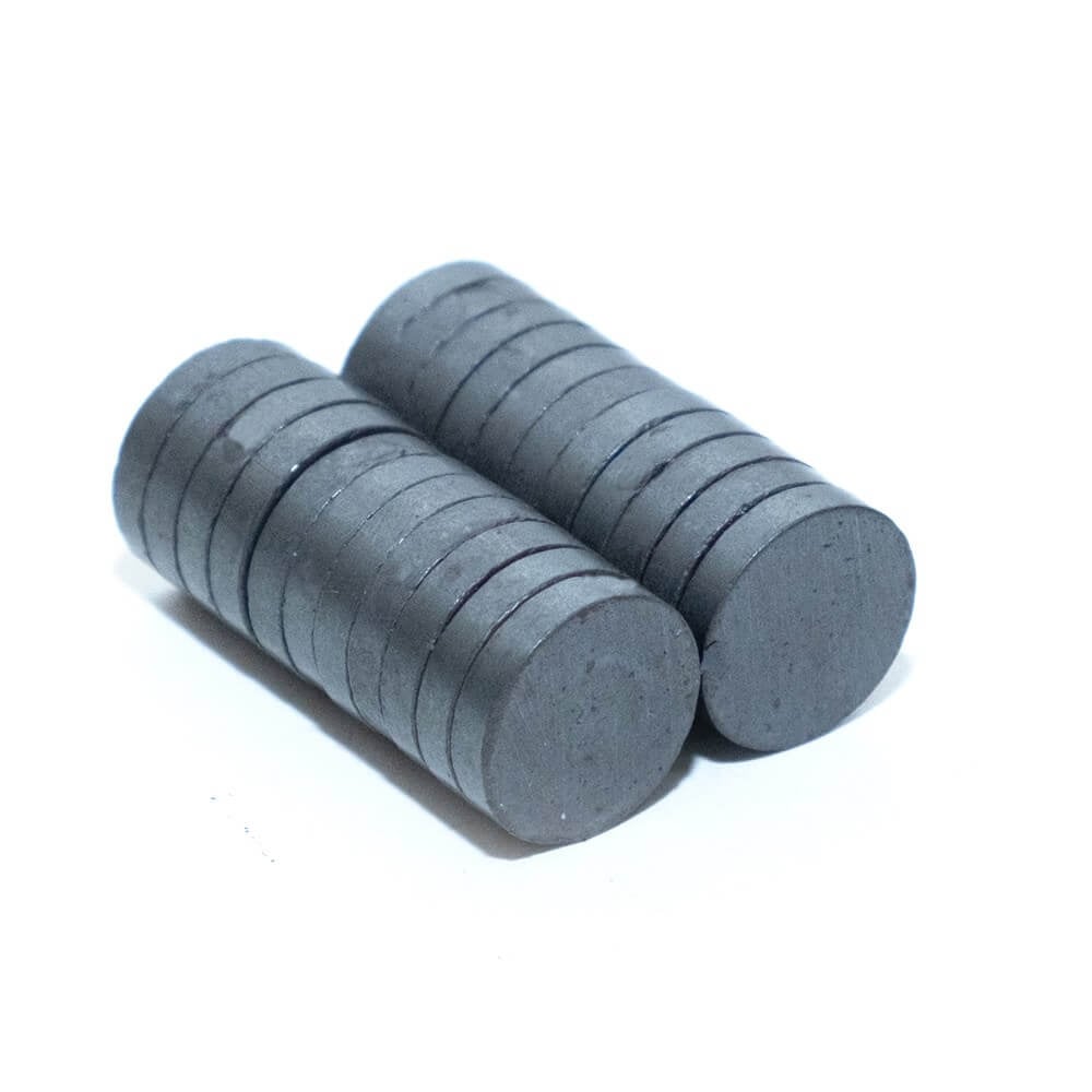 18mm Çap x 3mm Kalınlık - Ferrite Kömür Mıknatıs