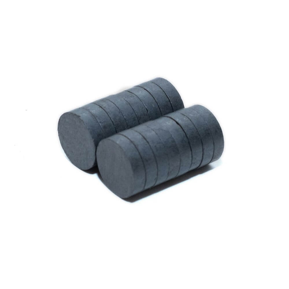 18mm Çap x 4mm Kalınlık - Ferrite Kömür Mıknatıs