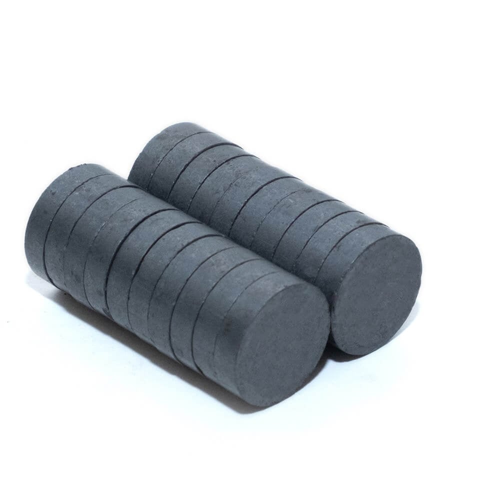 18mm Çap x 4mm Kalınlık - Ferrite Kömür Mıknatıs