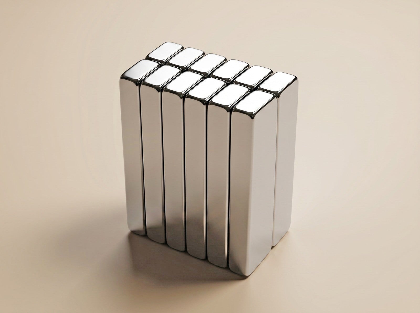 50x10x5mm Dikdörtgen N35 Neodyum Mıknatıs