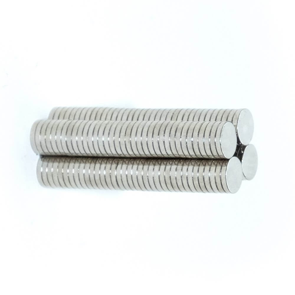 9mm X 1mm - Yuvarlak Güçlü Neodyum Mıknatıs