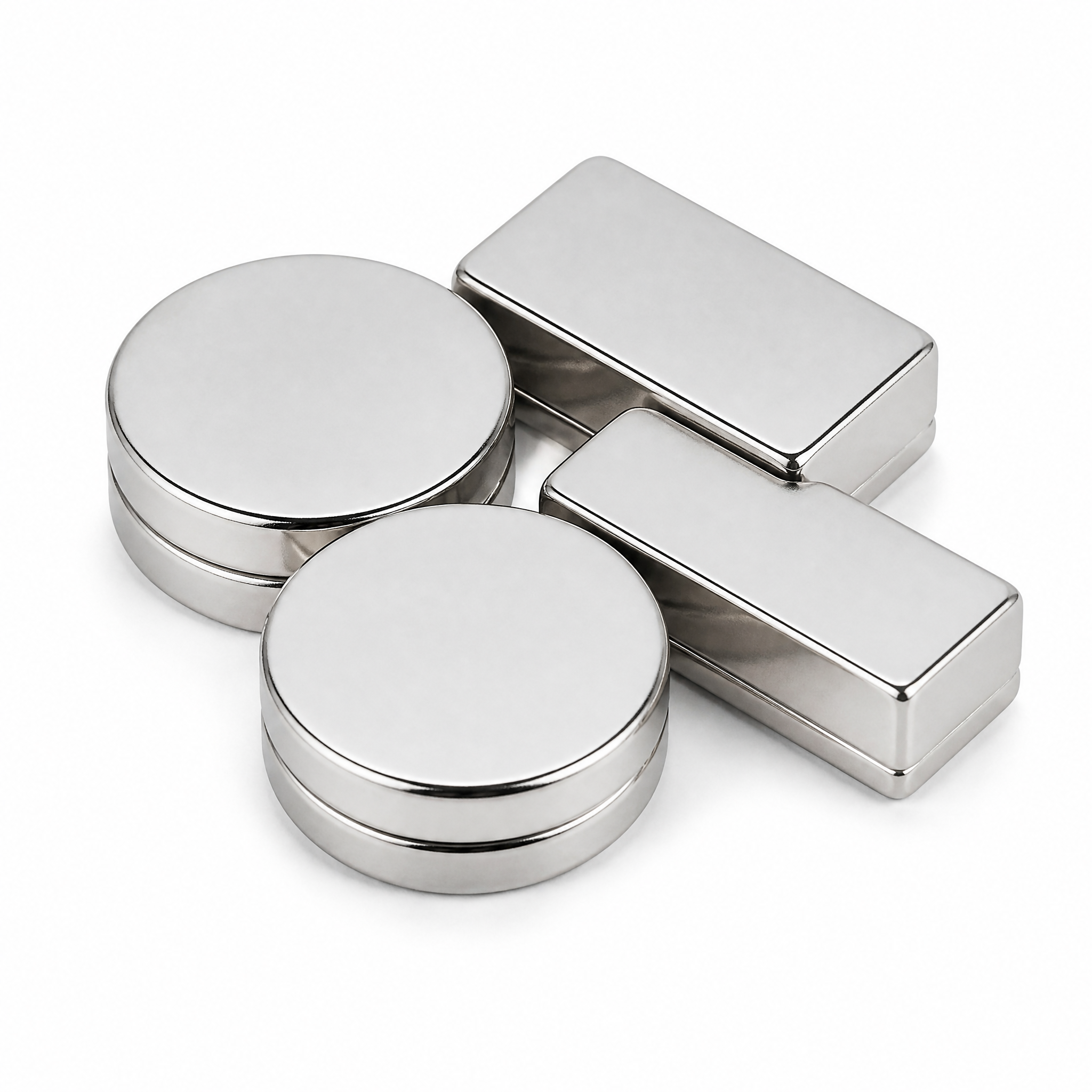Neodyum Karışık Mıknatıs Paketi 10x1,5 mm + 20x8x2 mm (70+30 Adet)