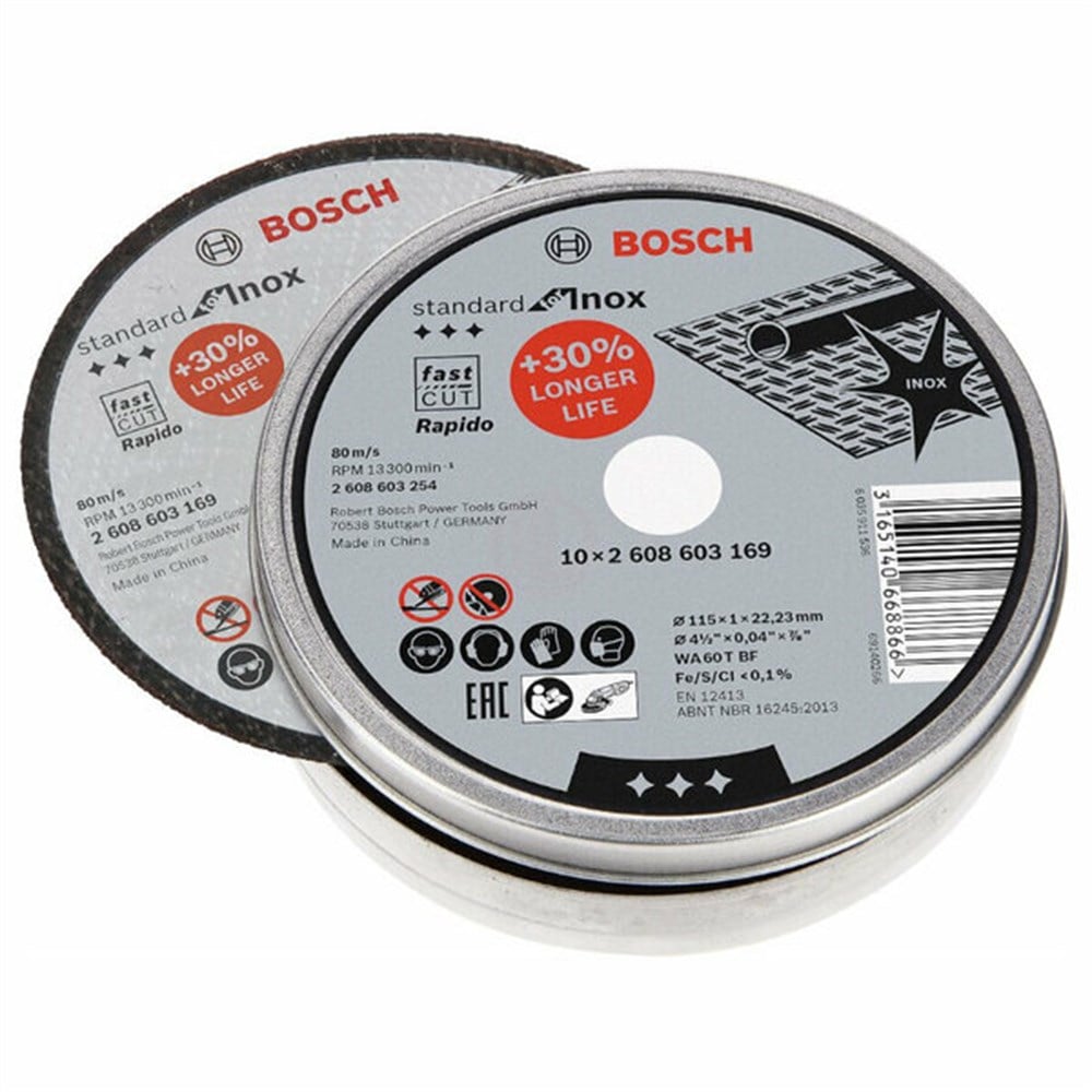 BOSCH 115*1.0 MM INOX KESME 10'LU