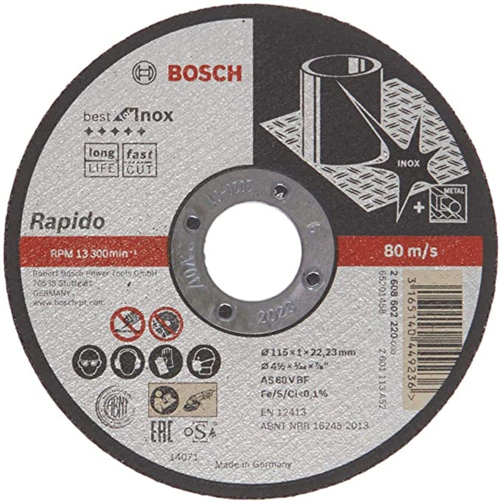BOSCH 115*1.0 MM INOX KESME RAPIDO