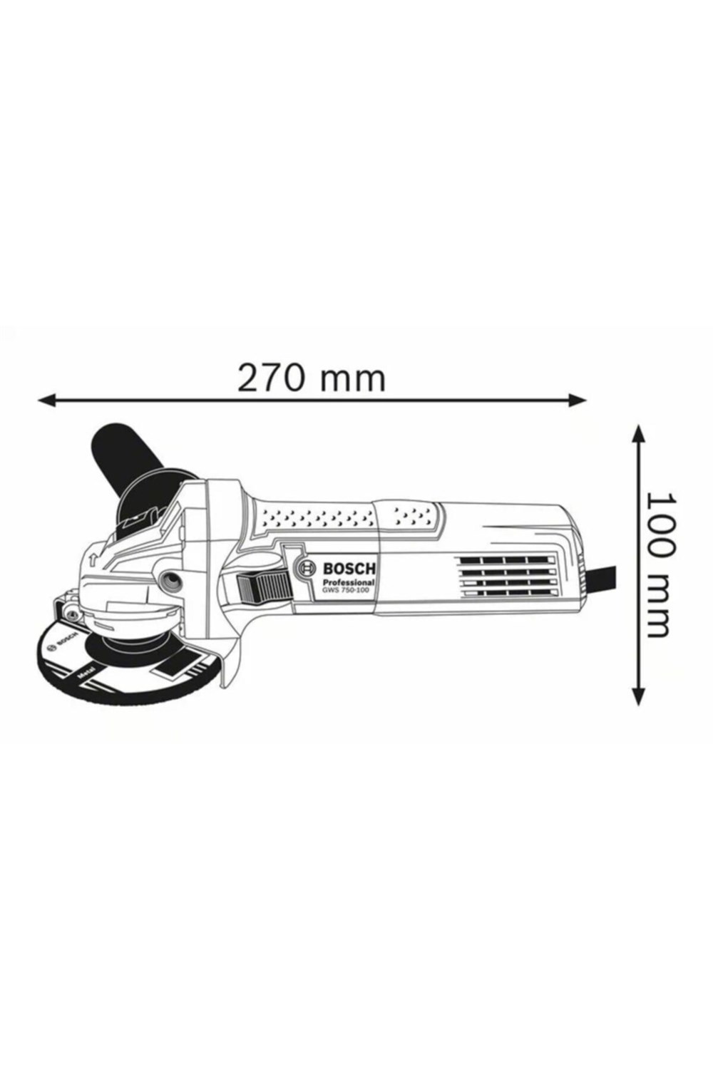 Bosch GWS 750-S Devir Ayarlı Taşlama