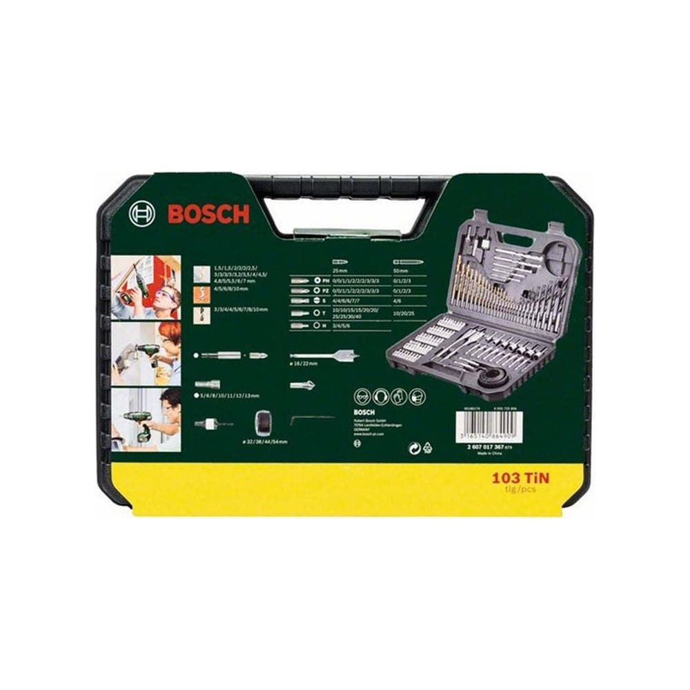 Bosch V-Line 103 Parça Karışık Aksesuar Seti - 2607017367