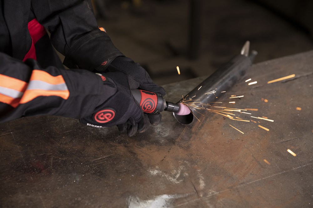 Chicago Pneumatic CP7405 Düz Tip Havalı Avuçiçi Kalıpçı Taşlama