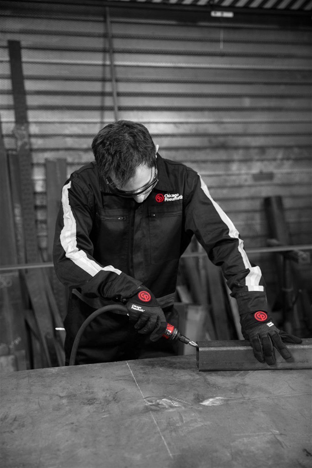 Chicago Pneumatic CP7405 Düz Tip Havalı Avuçiçi Kalıpçı Taşlama