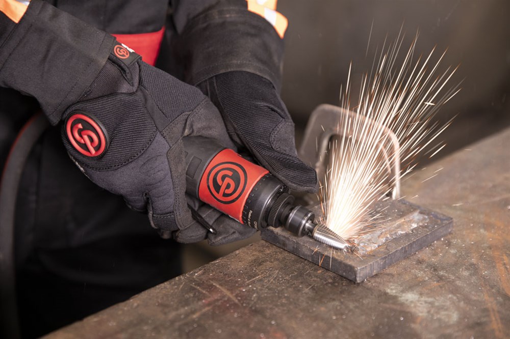 Chicago Pneumatic CP7411 Düz Tip Havalı Avuçiçi Kalıpçı Taşlama