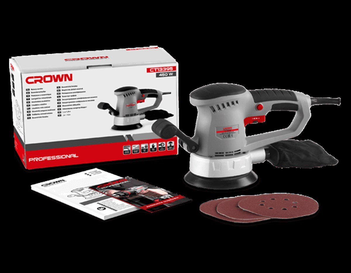 Crown Eksantrik Zımpara 
450 W - 150 mm