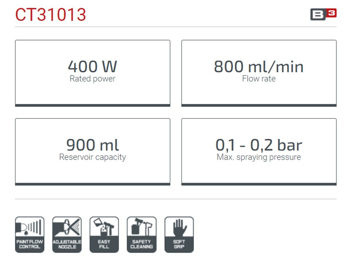 Crown Elektrikli Boya Tabancası
400 W