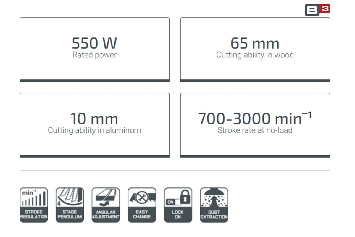Crown Elektronik Dekupaj Testere
550 W - 65 mm