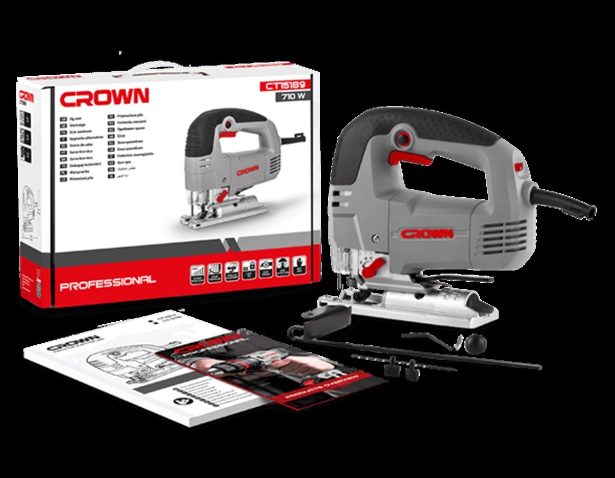 Crown Elektronik Dekupaj Testere
710 W - 85 mm
