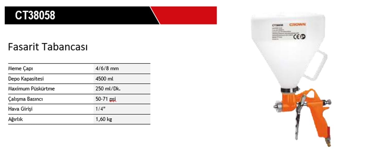 Crown Fasarit Tabancası