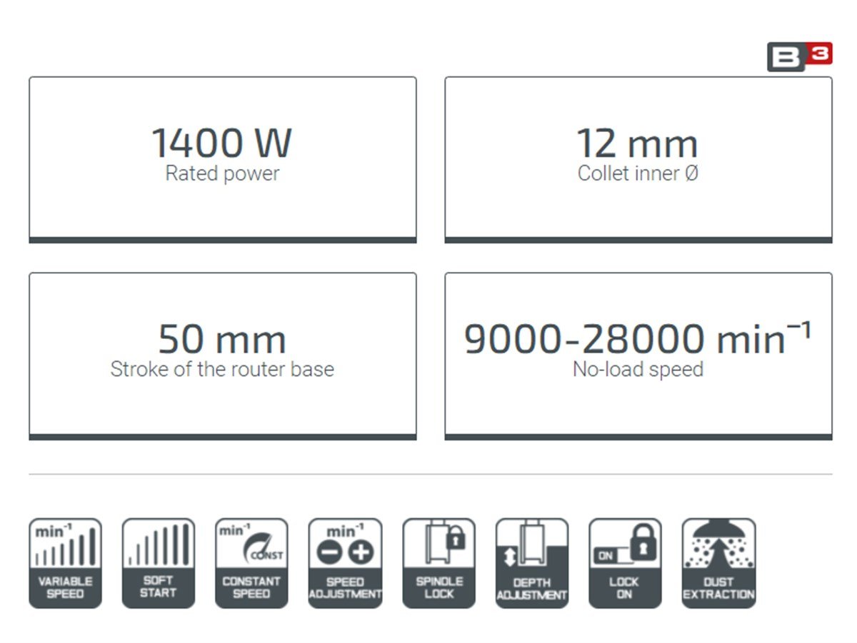 Crown Freze
1400 W - 12 mm