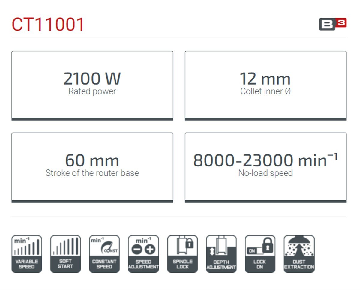 Crown Freze
2100 W - 12 mm