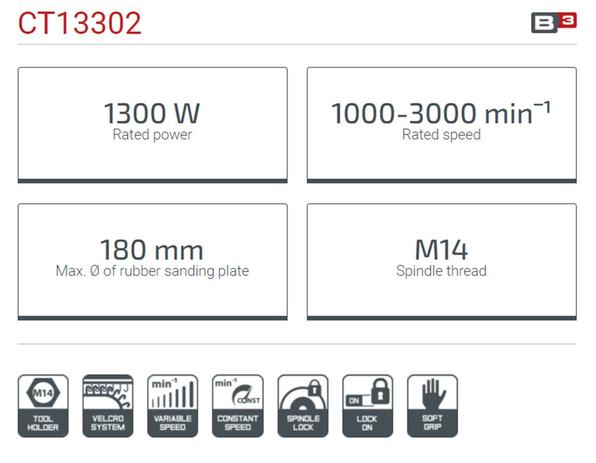 Crown Polisaj
1300 W - 180 mm