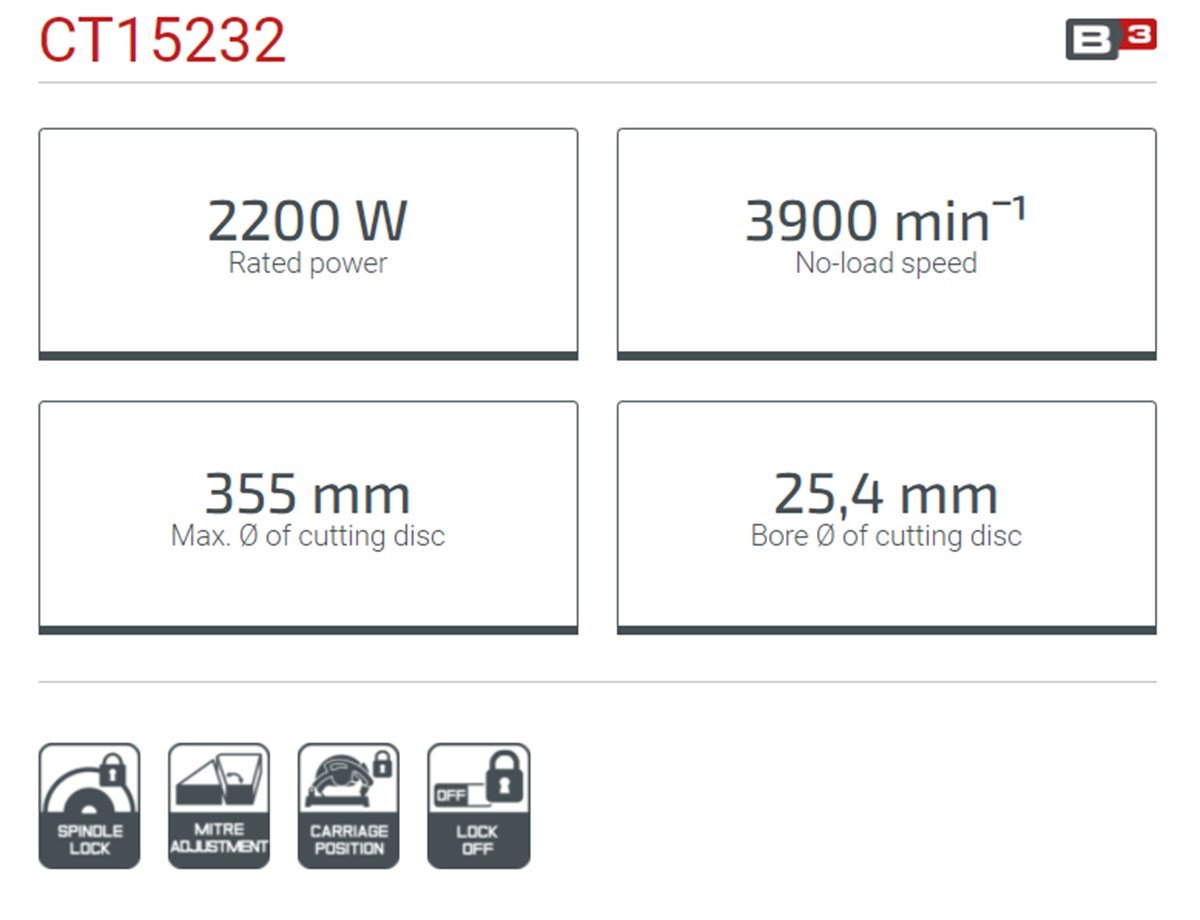 Crown Profil Kesme
2200 W - 355 mm