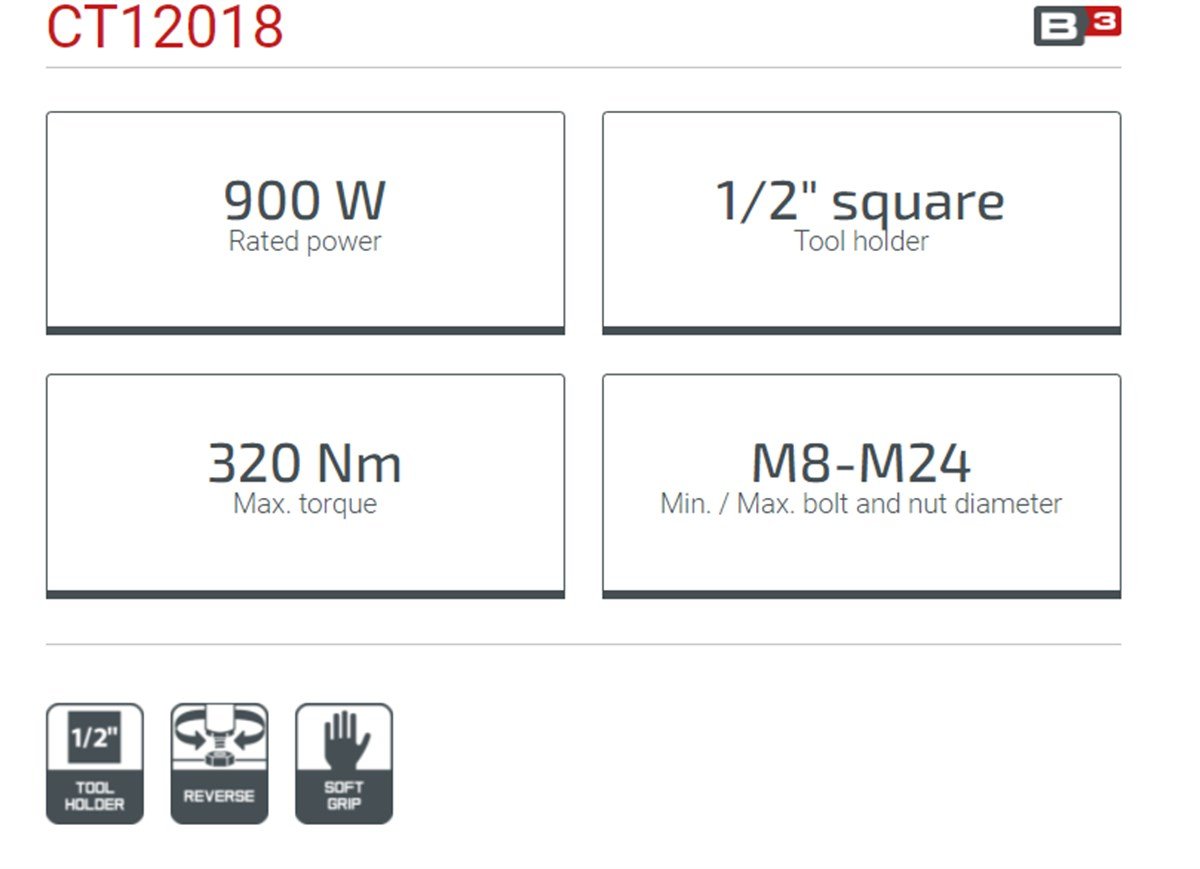 Crown Somun Sıkma
900 W - 1/2”