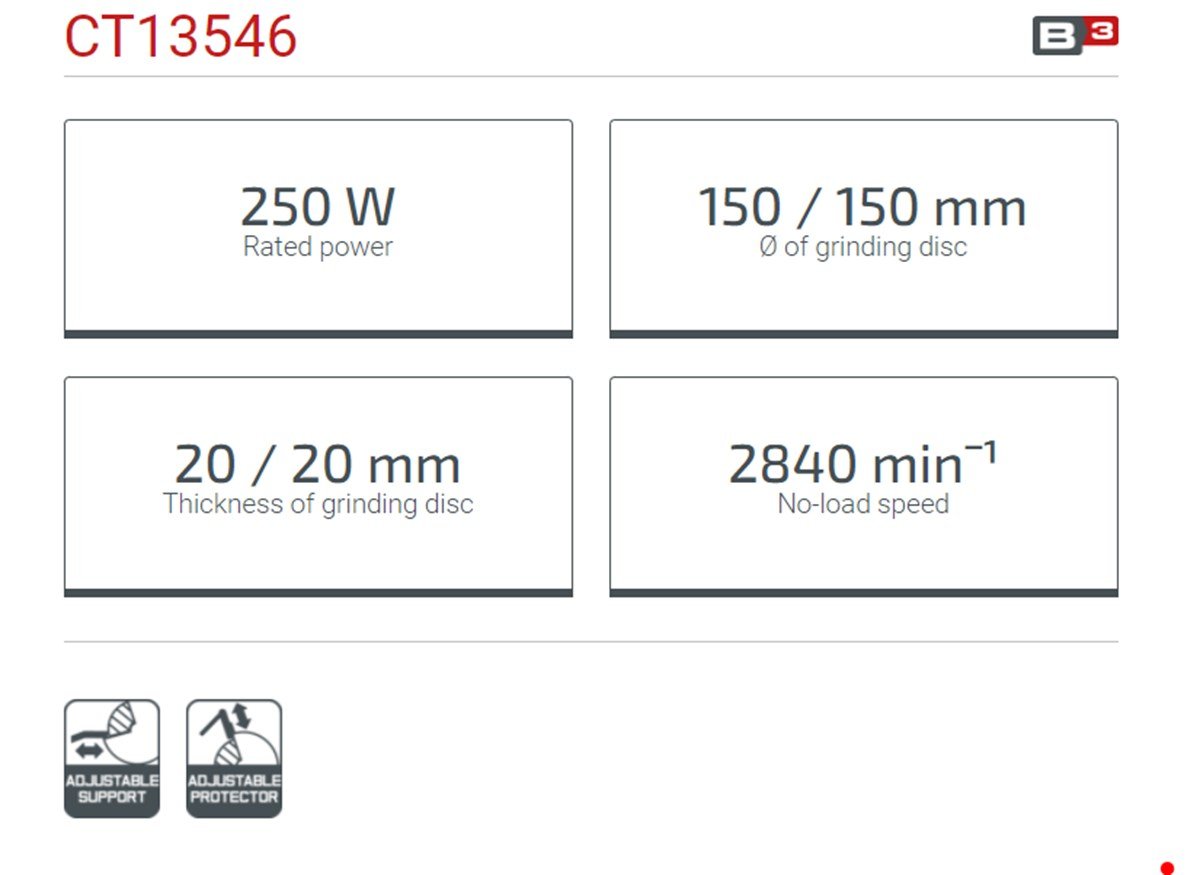 Crown Taşlama Motoru
250 W - 150 mm