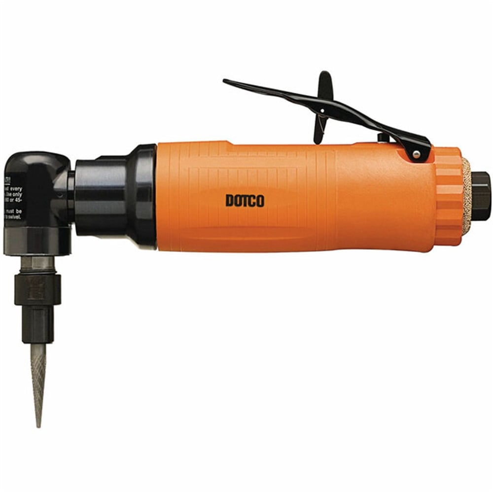 Dotco 12L227836 Dik Açılı Taşlama | 12-22 Serisi | 0,6 HP | 14.500 RPM | Kompozit Konut | Arka Egzoz