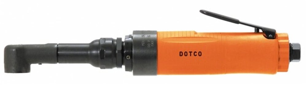Dotco 15LN28652 Ağır Hizmet Kafası Dik Açılı Pnömatik Matkap | 0,9 HP | 540 RPM | Kompozit Konut | Arka Egzoz