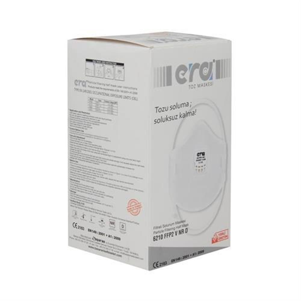 ERA TOZ MASKESİ 6210 FFP2 V- 15 Lİ PAKET