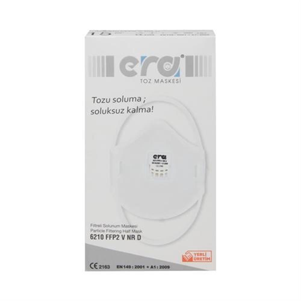 ERA TOZ MASKESİ 6210 FFP2 V- 15 Lİ PAKET