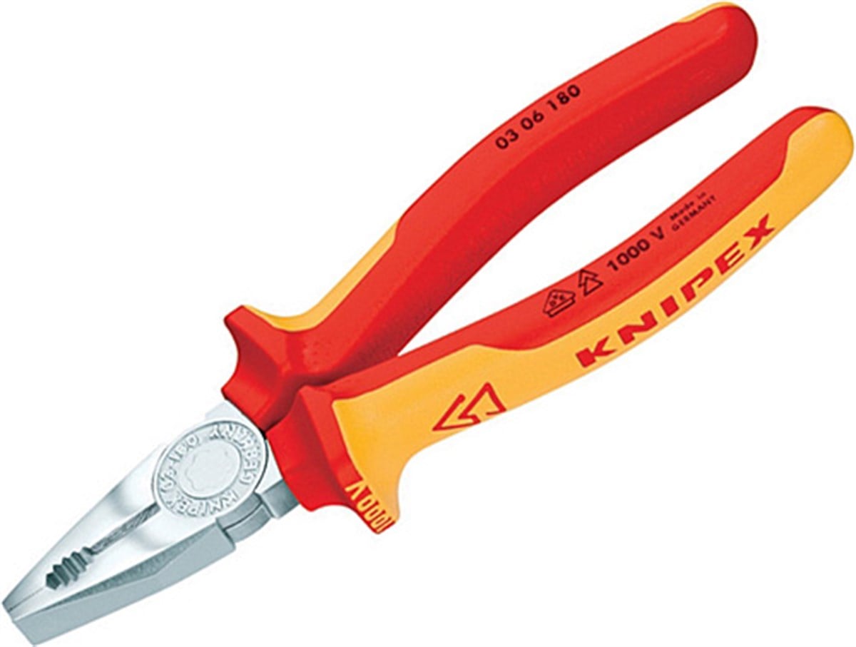 KNİPEX 0306160 VDE PENSE + 7006160 VDE YAN KESKİ 2-Lİ SET
