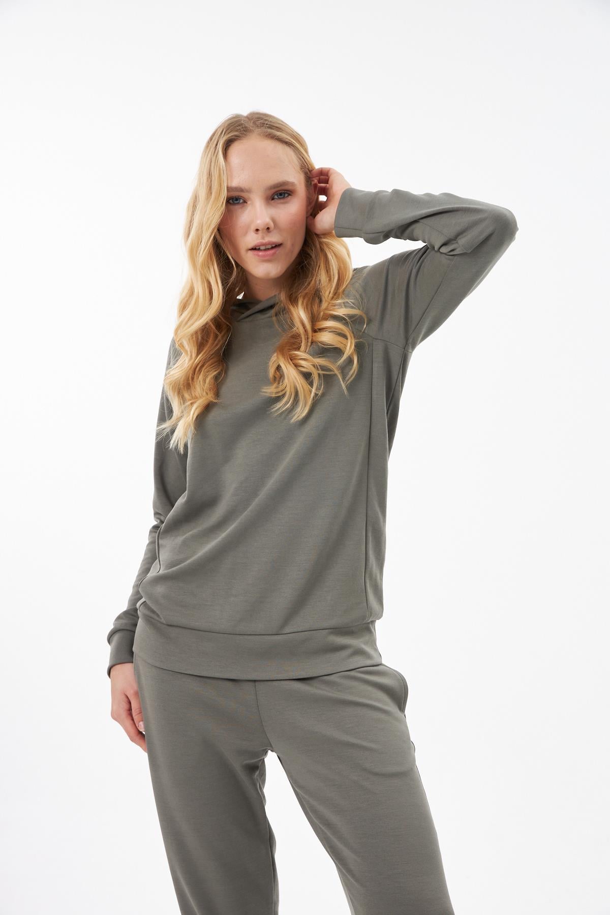 Haki Modal Sweatshirt