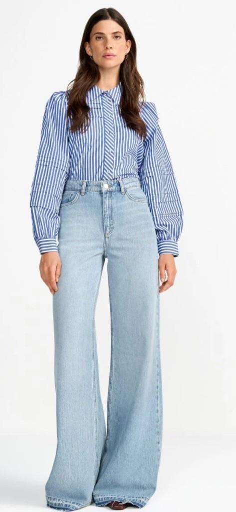 AÇIK MAVİ GENİŞ PAÇA PANTOLON