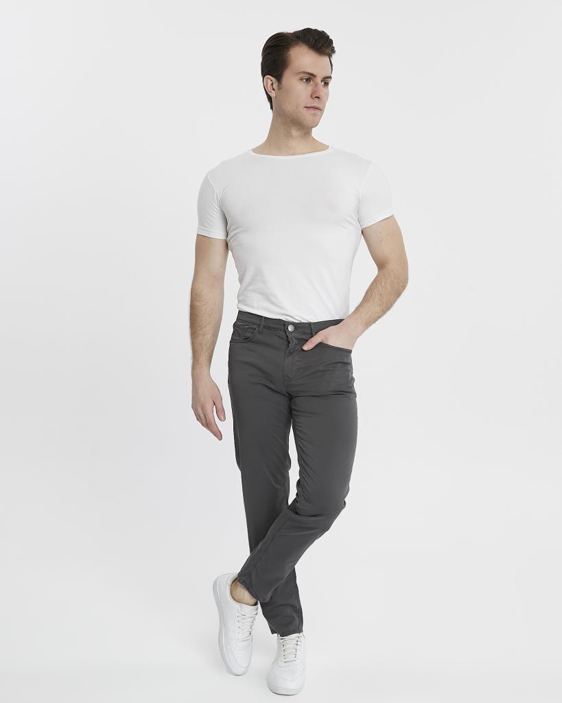 DENIMFIELD Erkek Kanvas Kot Kesim İnce Günlük Pantolon 2405460