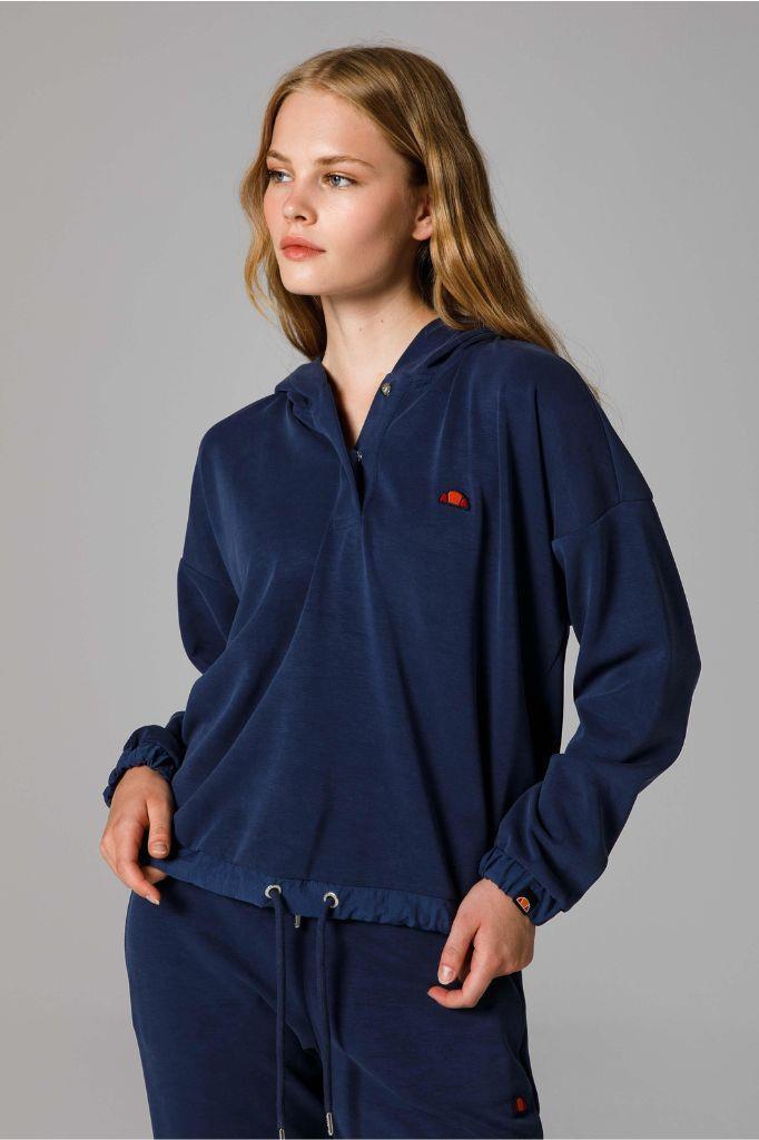 ELLESSE Kadın Regular Fit Kapüşonlu Modal Kumaş Sweatshirt EF209