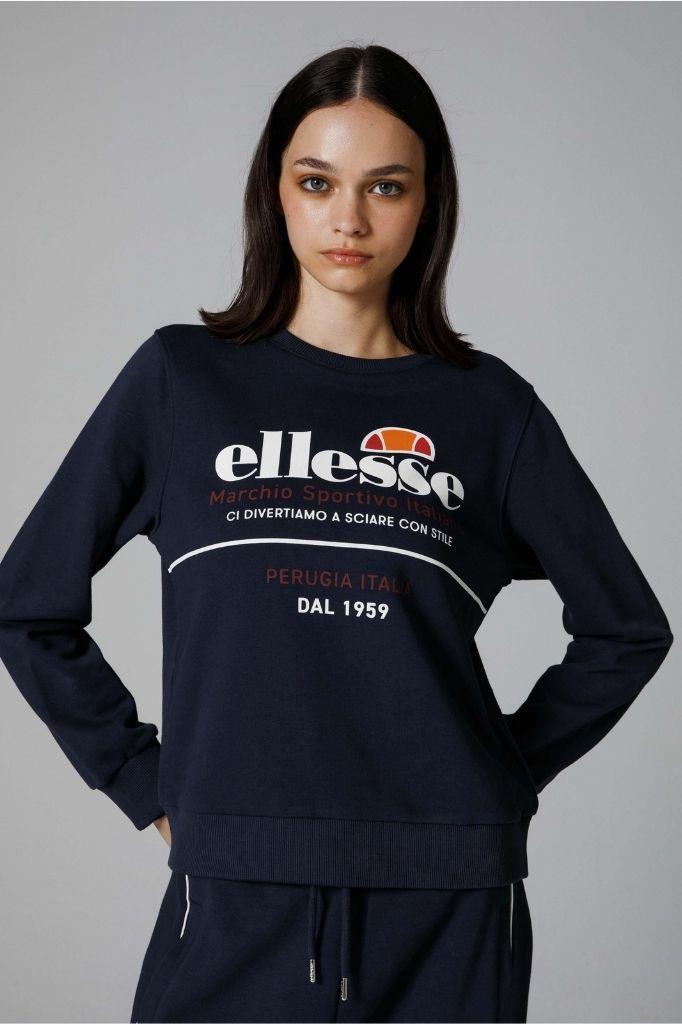 ELLESSE Kadın Sıfır Yaka Regular Fit Sweatshirt EF180