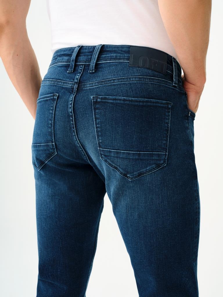 LOFT Ricardo Erkek Slim Fit Dar Paça Düşük Bel Jean Pantolon LF2037024