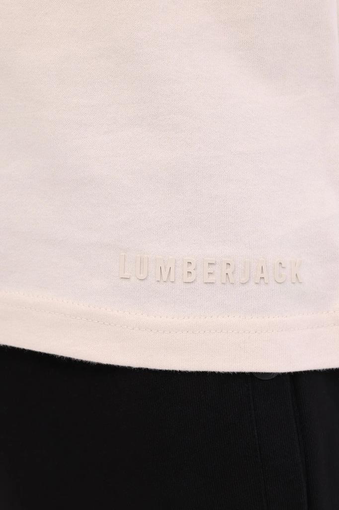 LUMBERJACK 5M,MB ROS 11HS113 5FX Erkek Kısa Kollu Oversize Bej Tişört 101952444