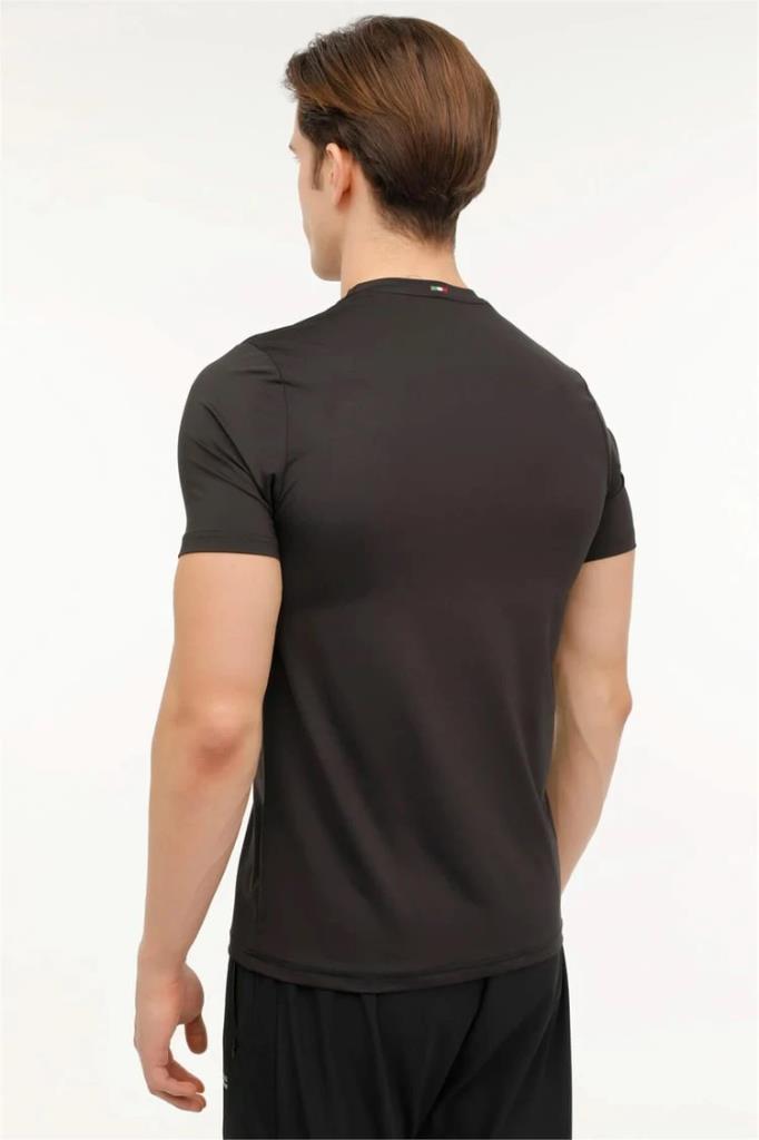 LUMBERJACK 5M,ML RENATO 11ITL1019 5FX Erkek Siyah Kısa Kollu Spor Tişört 101951148