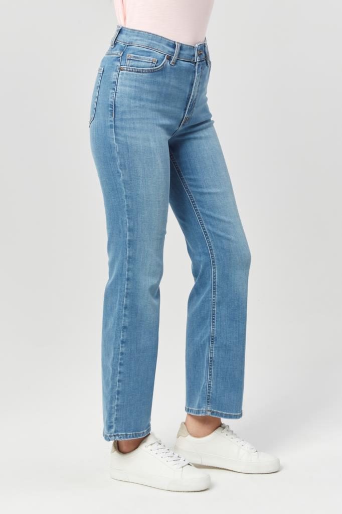 VALERIE TAYLOR Kadın Bol Paça Regular Fit Jean Pantolon 2304428