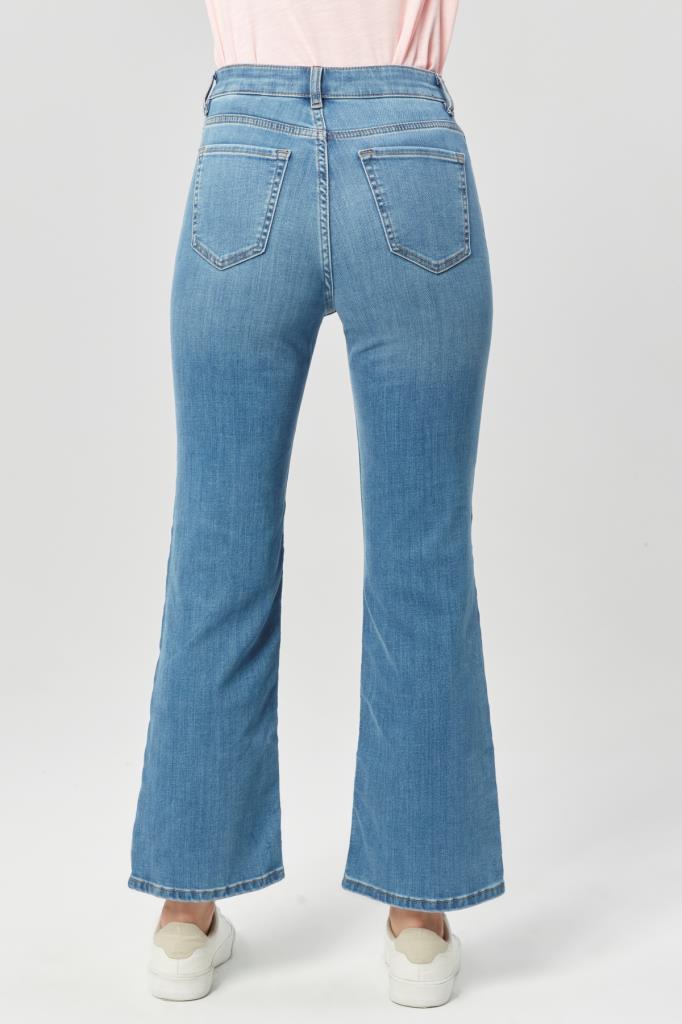 VALERIE TAYLOR Kadın Bol Paça Regular Fit Jean Pantolon 2304428