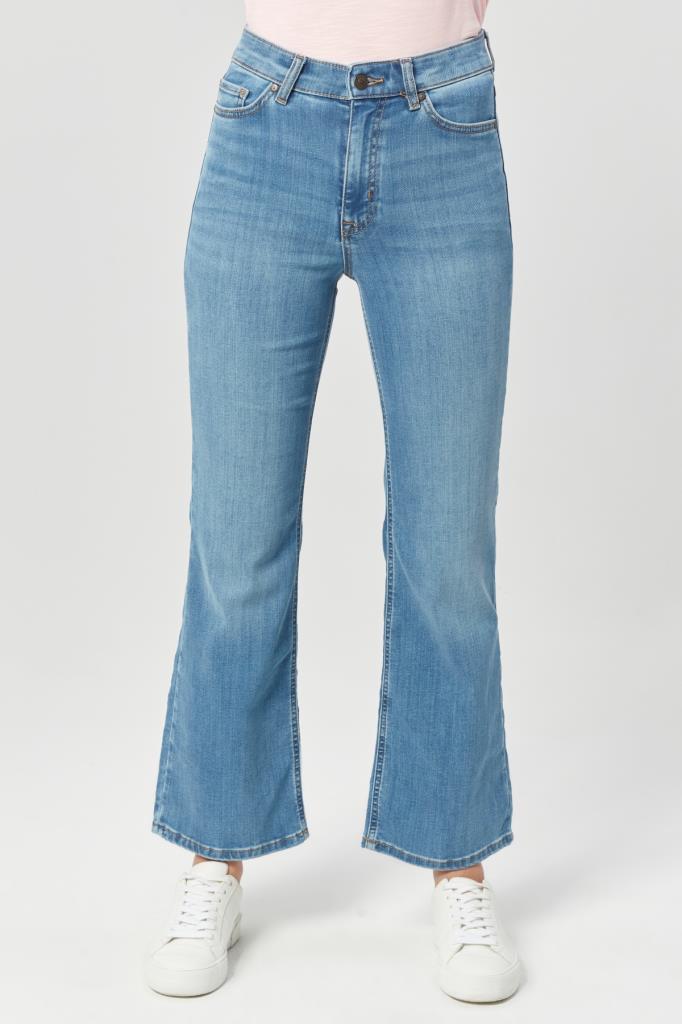 VALERIE TAYLOR Kadın Bol Paça Regular Fit Jean Pantolon 2304428