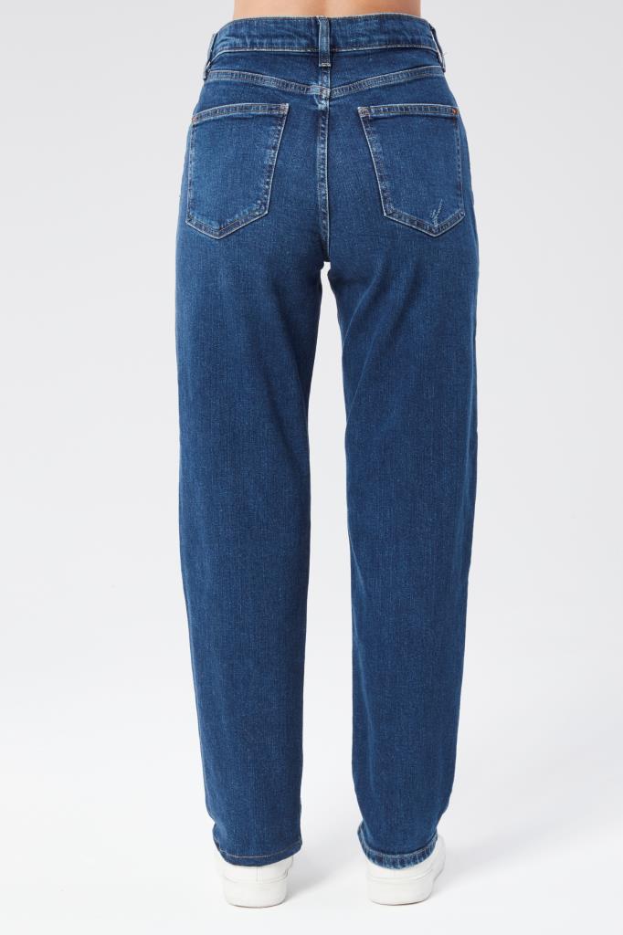 VALERIE TAYLOR Kadın Boru Paça Regular Fit Normal Bel Jean Pantolon 03147
