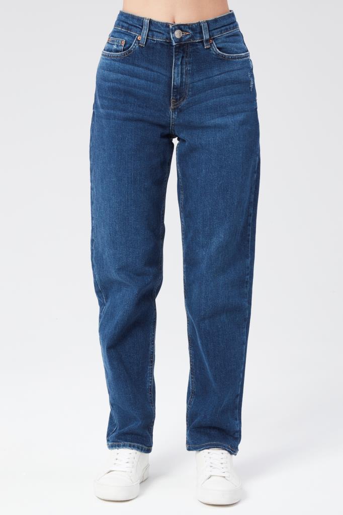 VALERIE TAYLOR Kadın Boru Paça Regular Fit Normal Bel Jean Pantolon 03147