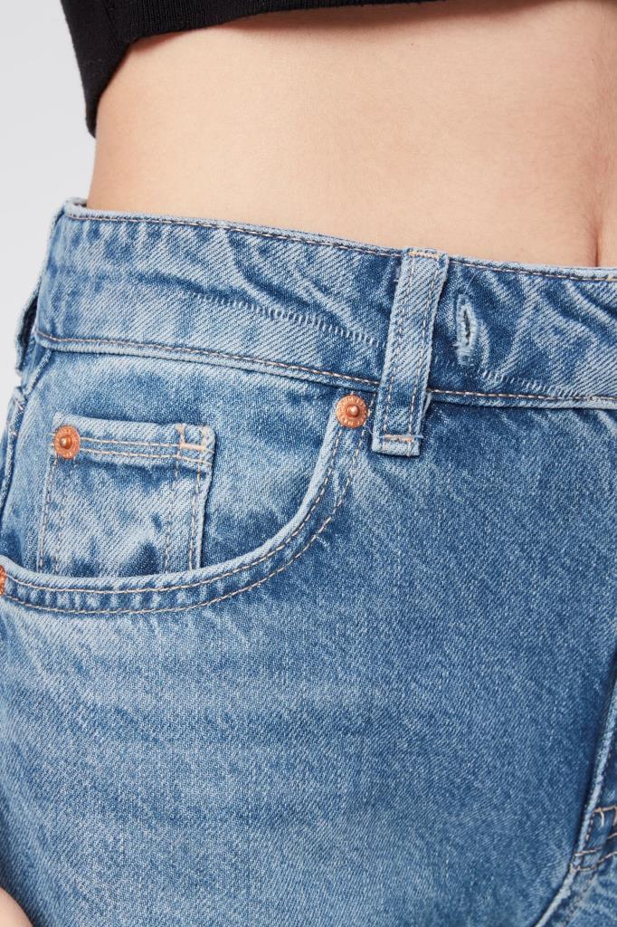 VALERIE TAYLOR Kadın Normal Bel Regular Fit Bol Paça Jean Pantolon 2405897