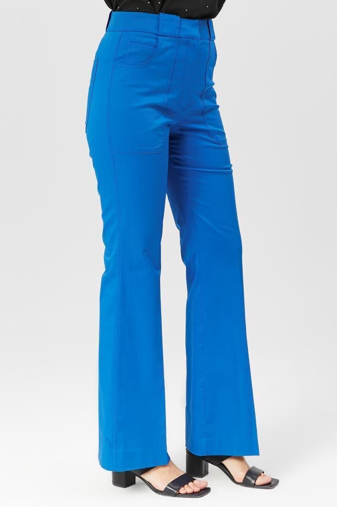 VALERIE TAYLOR Kadın Yüksek Bel İspanyol Paça Kumaş Pantolon 2405670