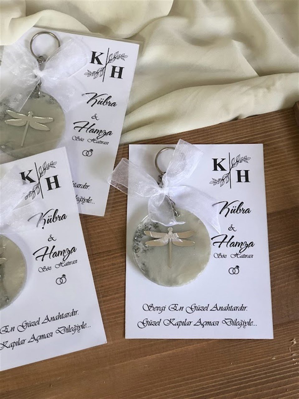 Yusufçuklu Hediyelik epoksi anahtarlik söz nişan düğün hediyesi anahtarlık