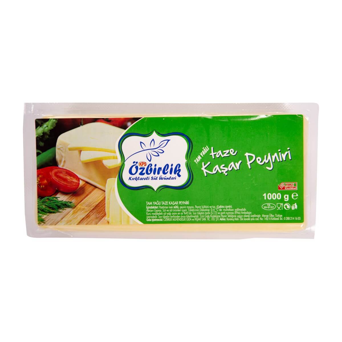 Taze Kaşar Peyniri 1000g