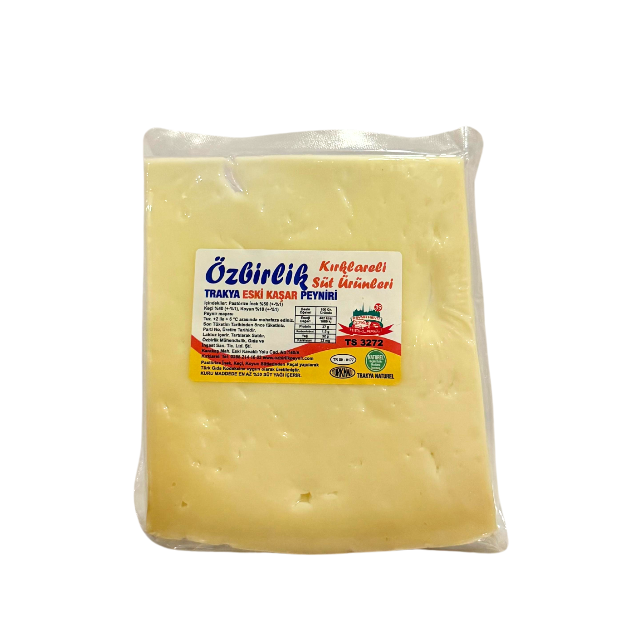 Özbirlik PeynirTrakya Eski Kaşar Peyniri 500g