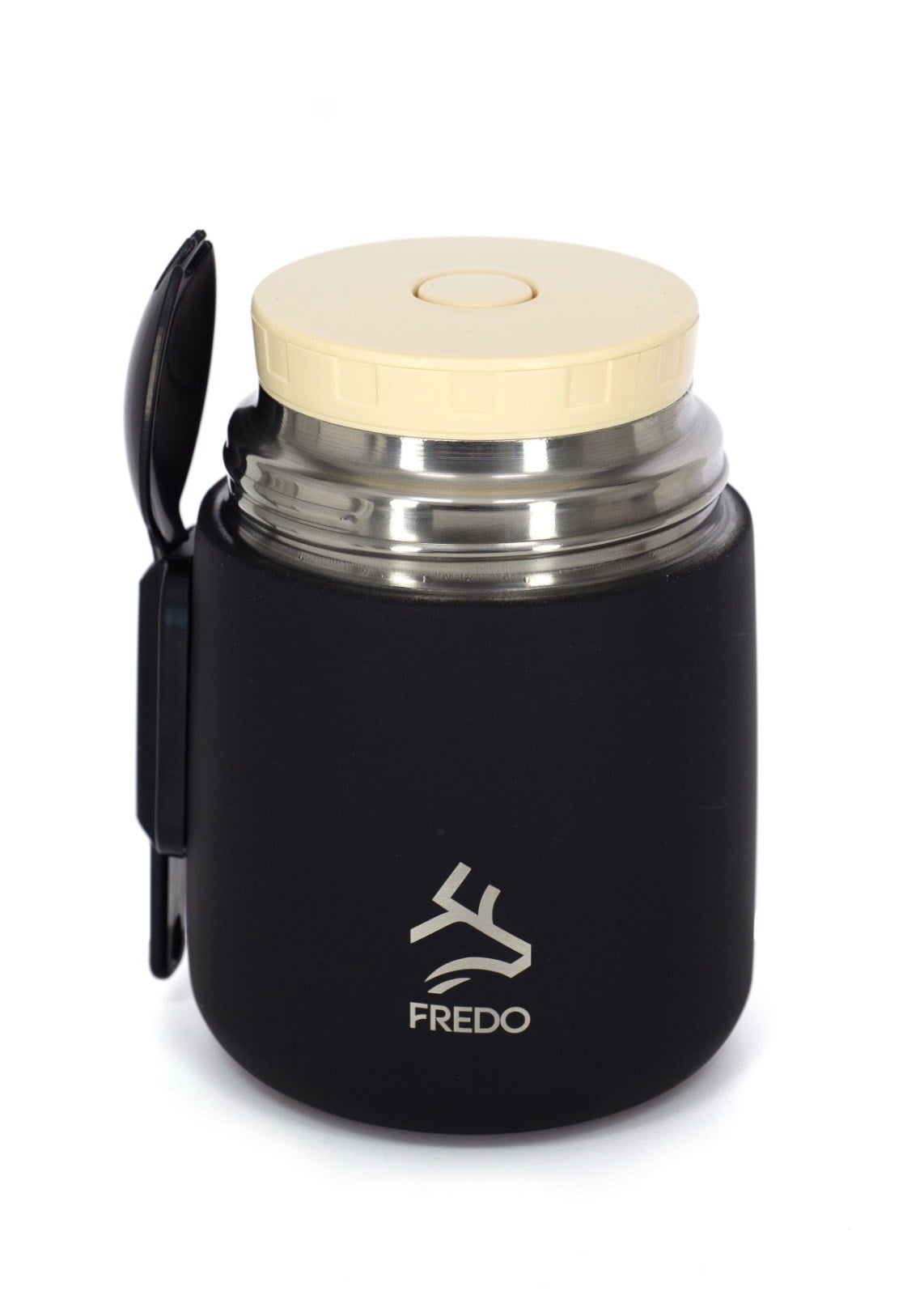 | FREDO Duo Dine | 500 ML | Sıcak & Soğuk Yemek Termosu | Siyah |