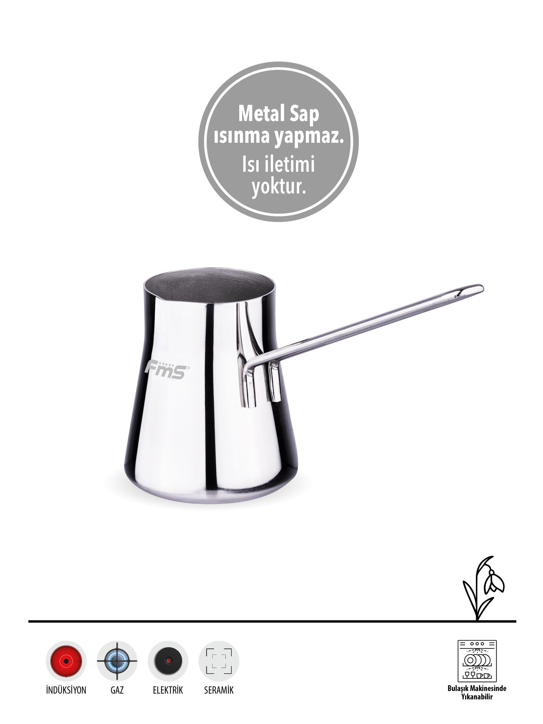 DİBEK ÇELİK CEZVE1 NO | 0,190 ML | 18/10 PASLANMAZ |
