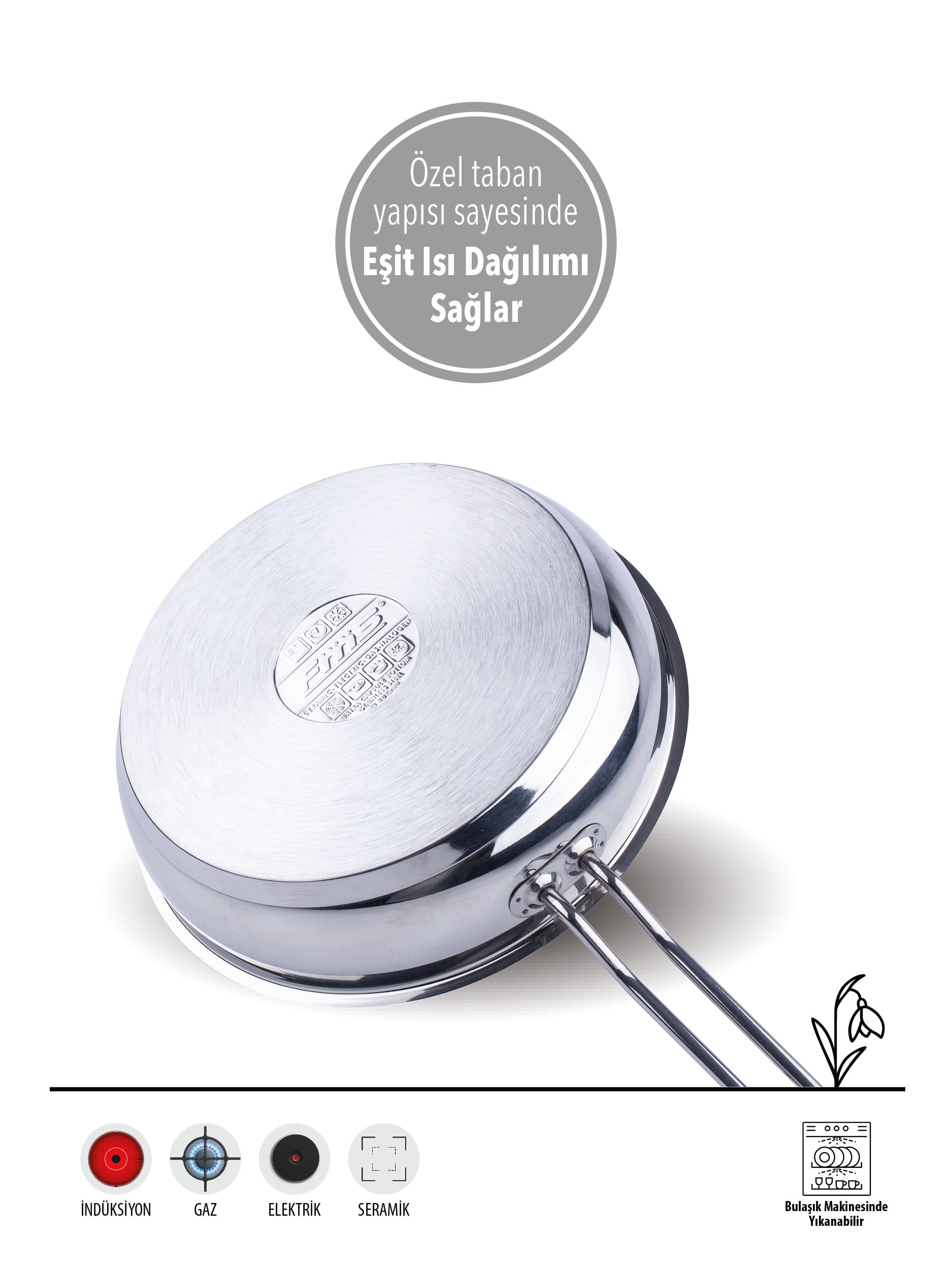 FMS ÇELİK KÜRE TENCERE SET 7 PRÇ 